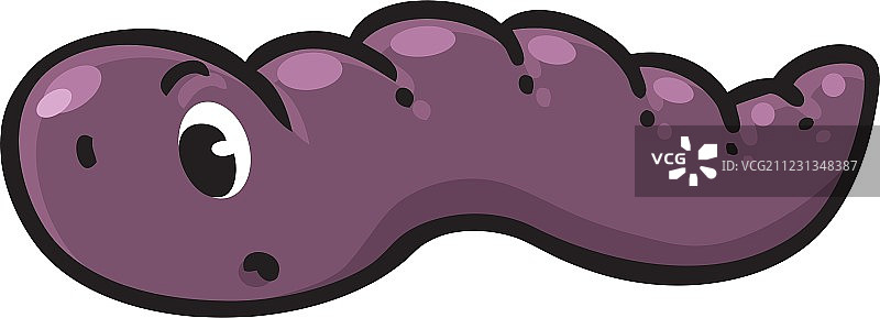 有趣爬行的蠕虫图片素材