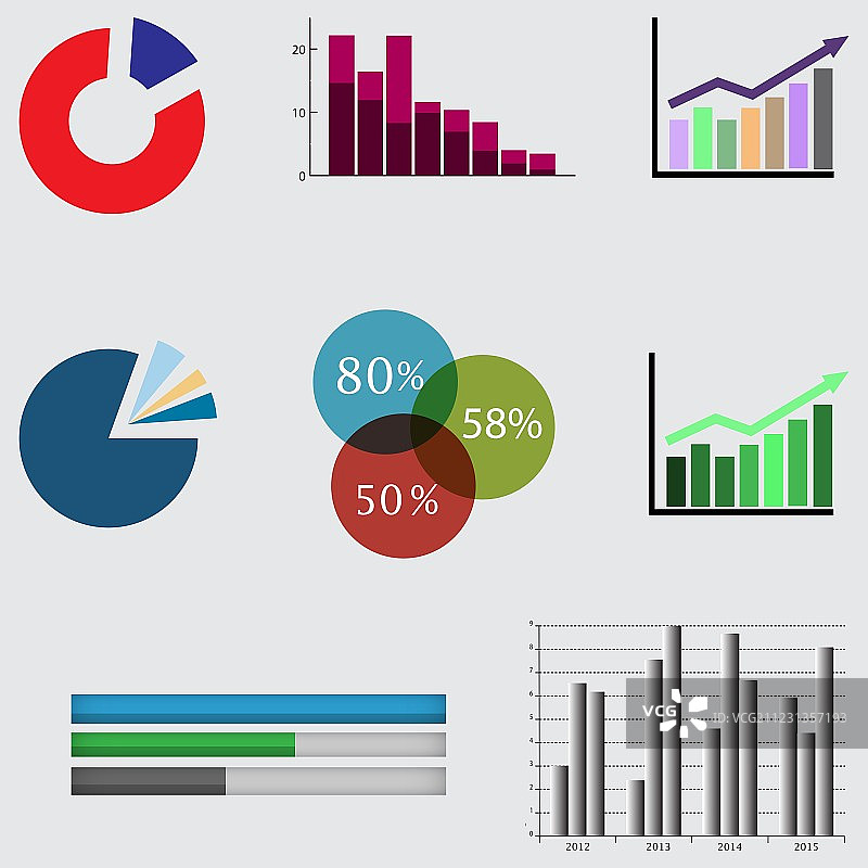 商业图表和图形图片素材