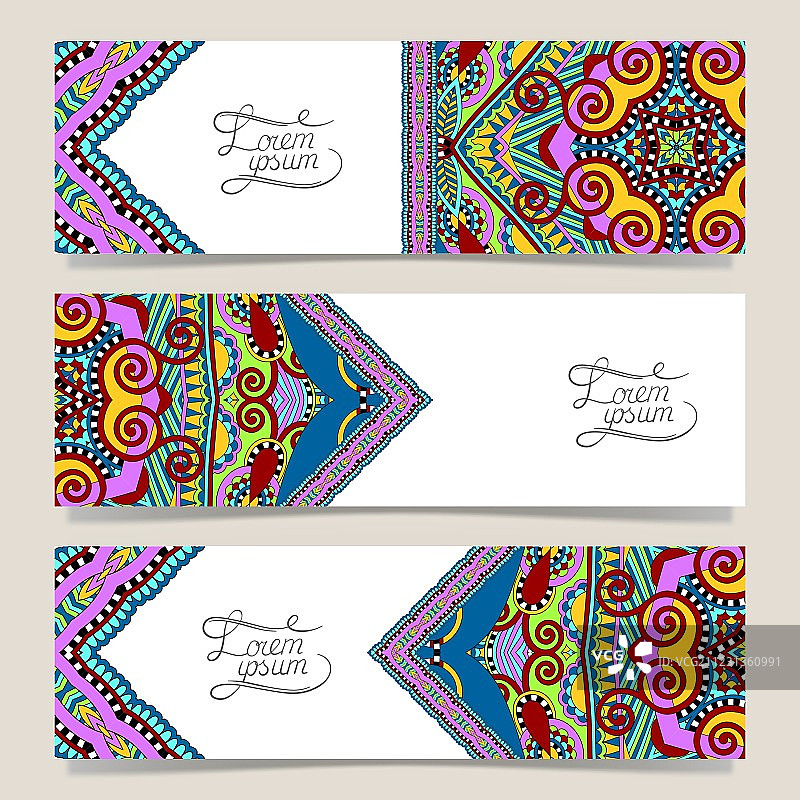 装饰横幅套装图片素材