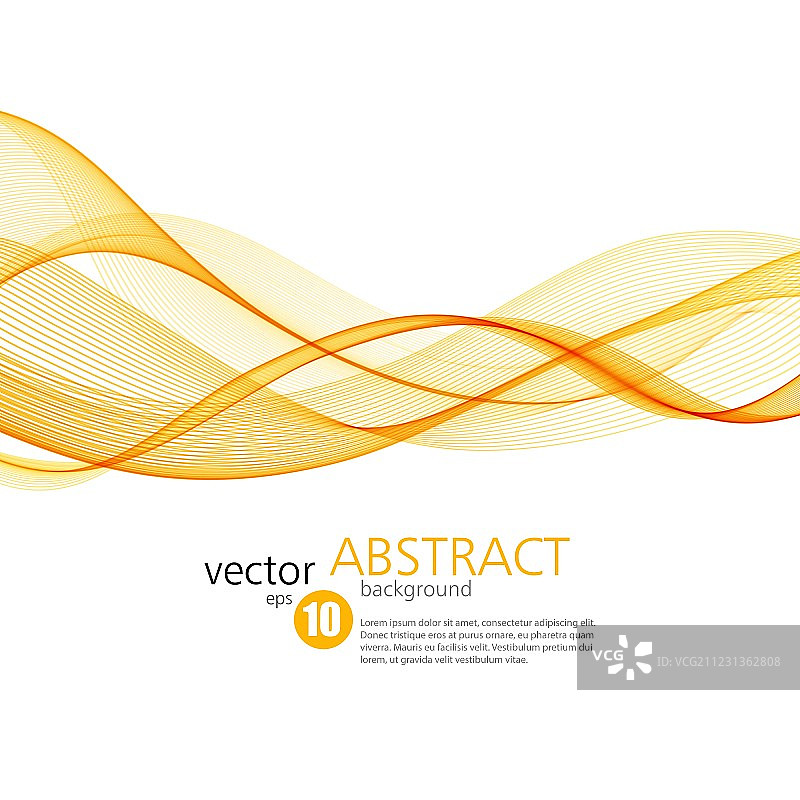 橙色波浪抽象背景图片素材