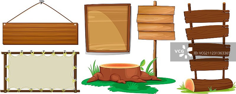 木制标牌图片素材