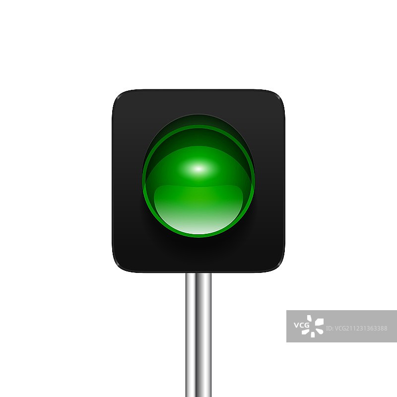 绿色交通信号灯图片素材
