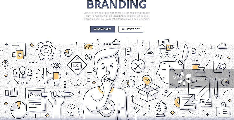 品牌涂鸦概念图片素材