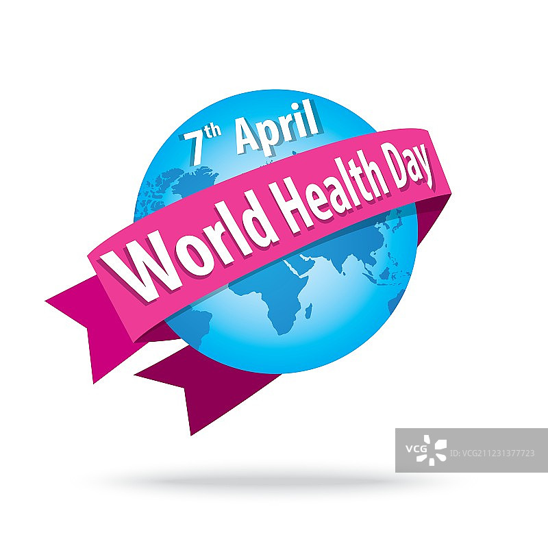 带有地球的世界卫生日概念图片素材
