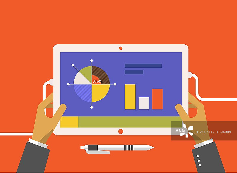 行动信息图分析图片素材