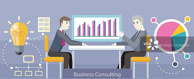 扁平风格商务咨询设计图片素材