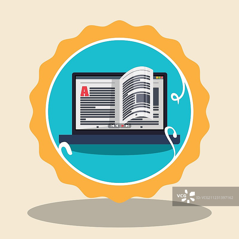 在线学习和教育设计图片素材