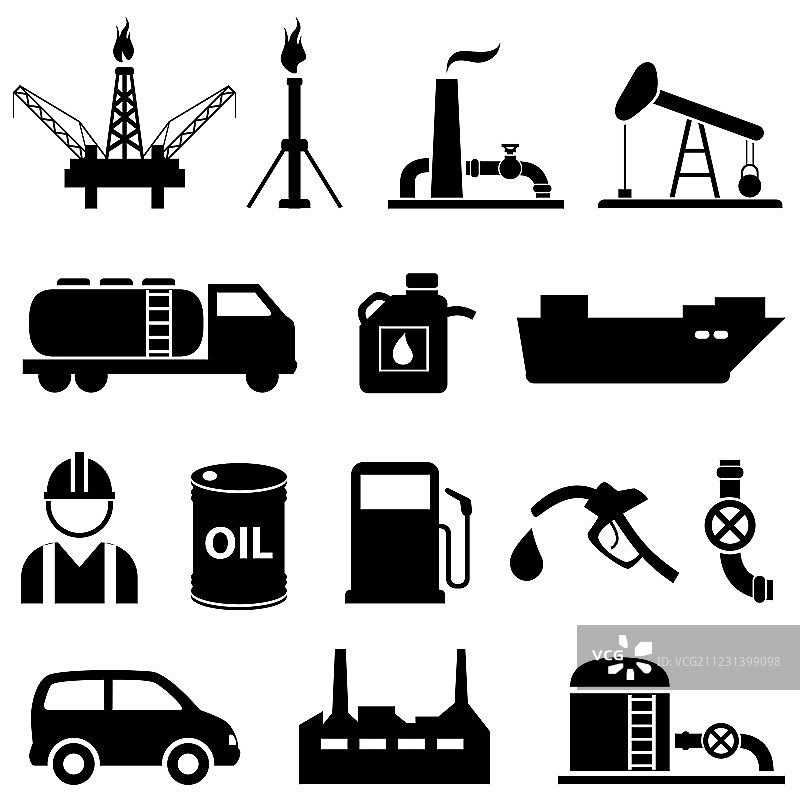 石油图标集图片素材