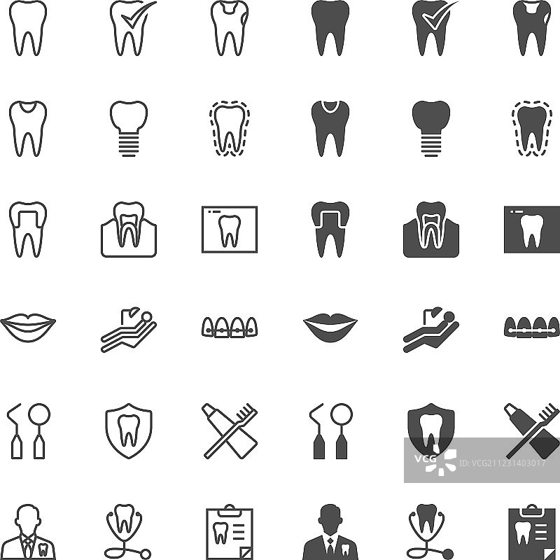 牙科图标图片素材