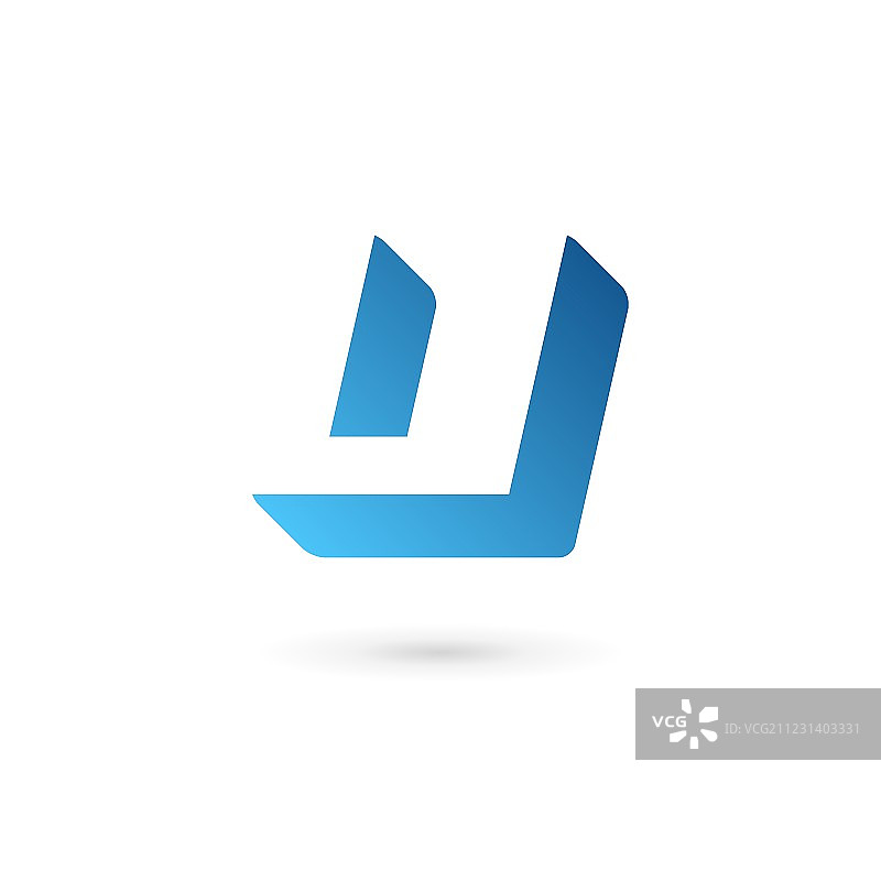 字母U标志图标设计模板元素图片素材