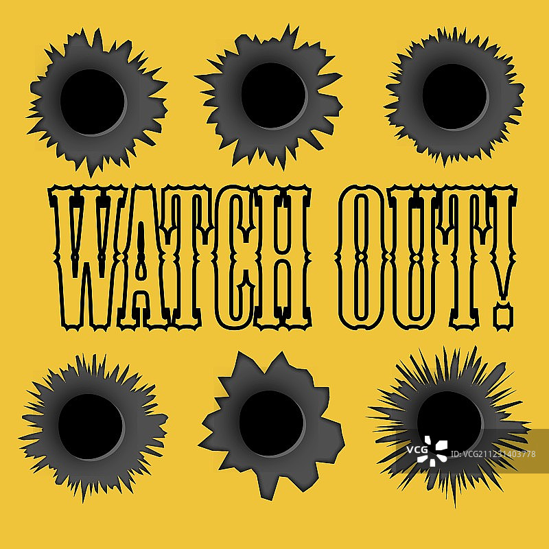 易于放置在不同颜色上的弹孔图片素材