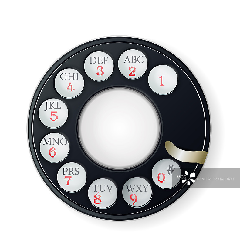 旋转电话拨号盘图片素材