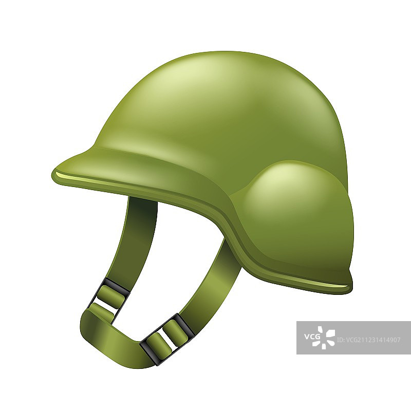 白色背景上的军用头盔图片素材