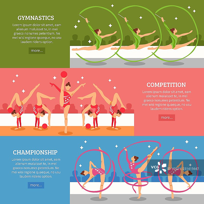 艺术体操横幅图片素材