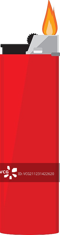 红色袖珍打火机图片素材