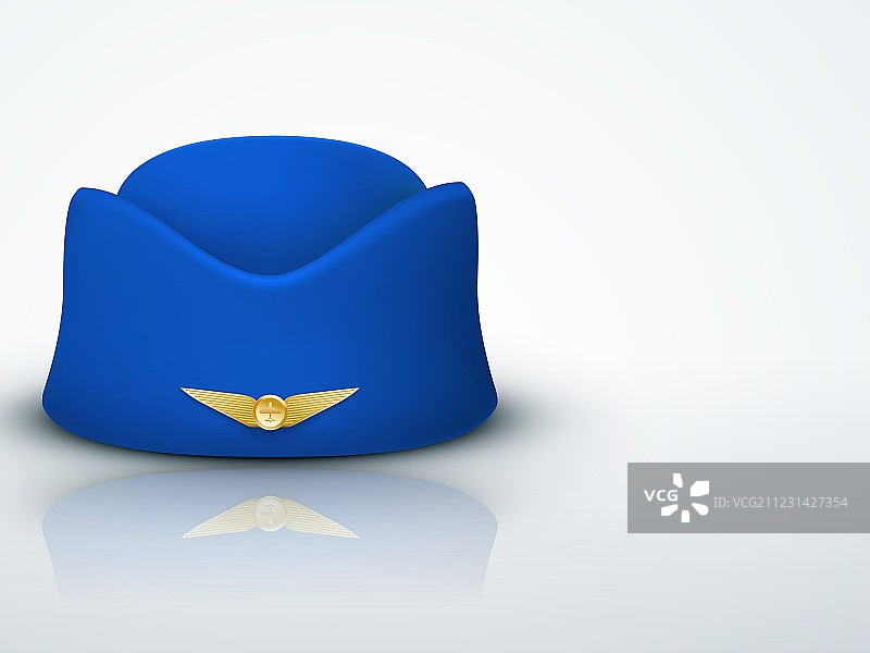 空姐帽浅色背景图片素材