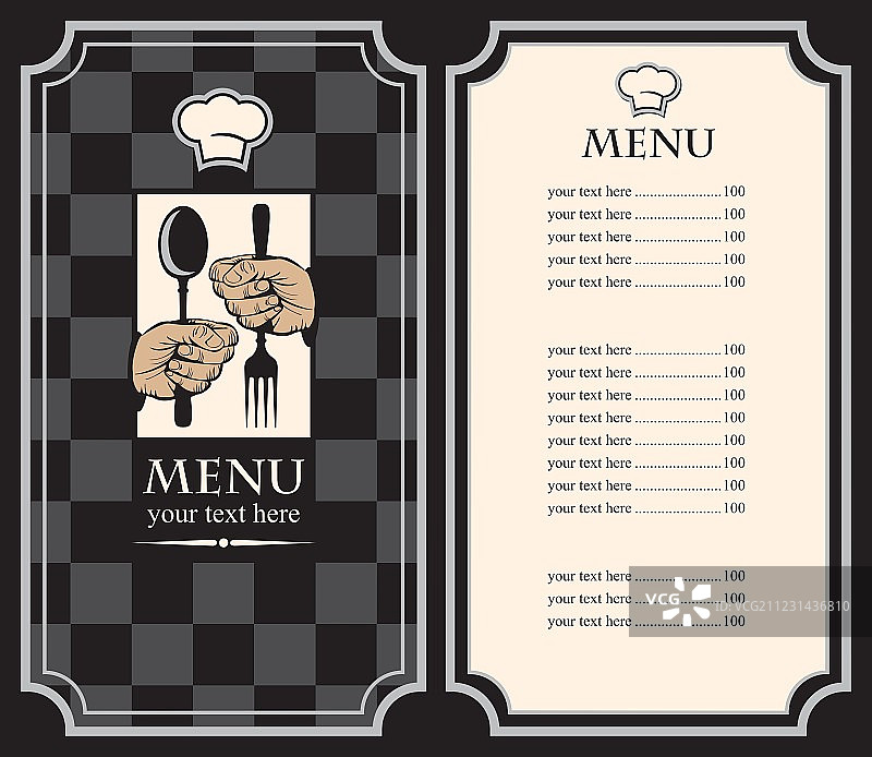 黑色菜单图片素材