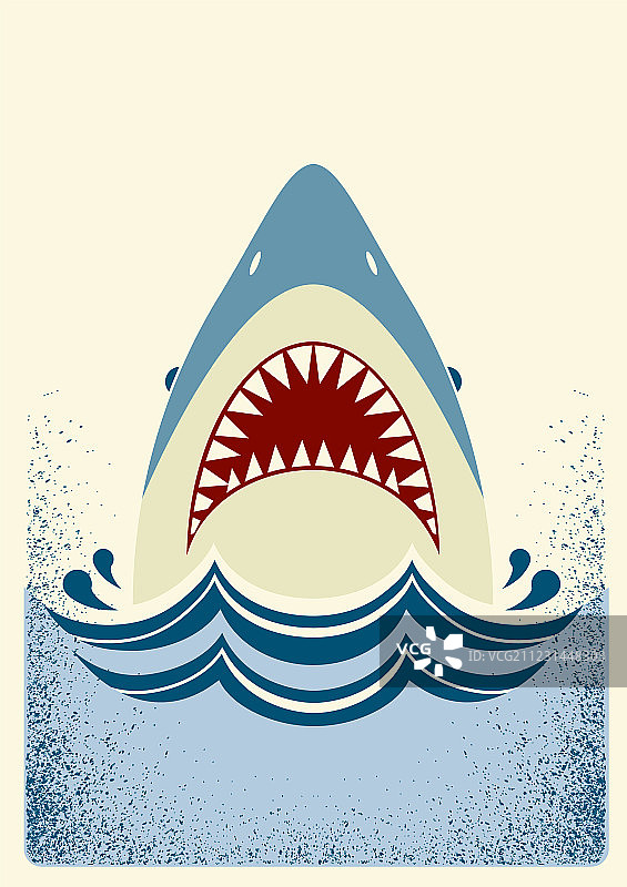 鲨鱼下颚颜色图片素材