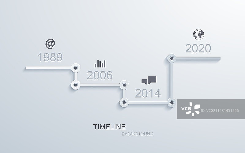 时间线信息图表元素设计图片素材