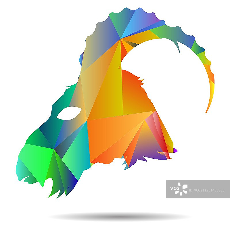 山羊头部图片素材