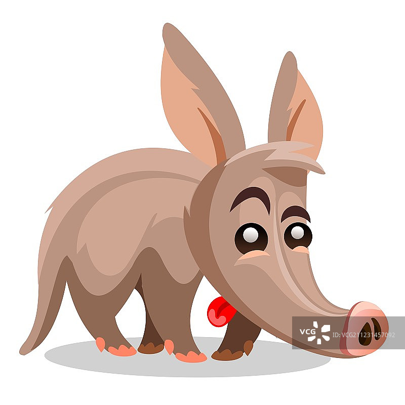 卡通非洲土豚图片素材