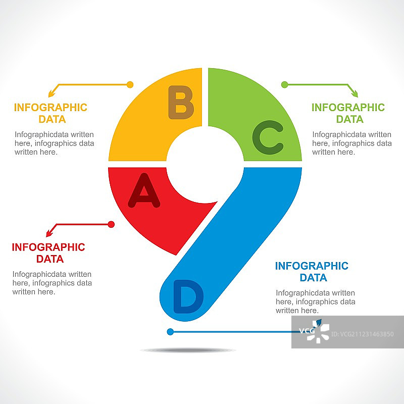 创意字母9信息图形设计概念v图片素材