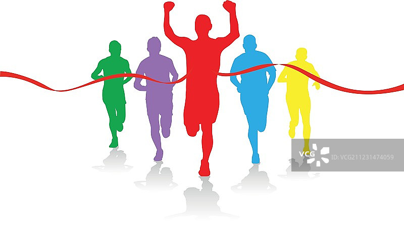 跑步者团体图片素材