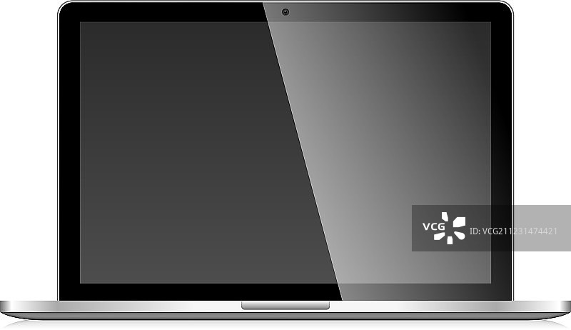 带空白屏幕的笔记本电脑图片素材