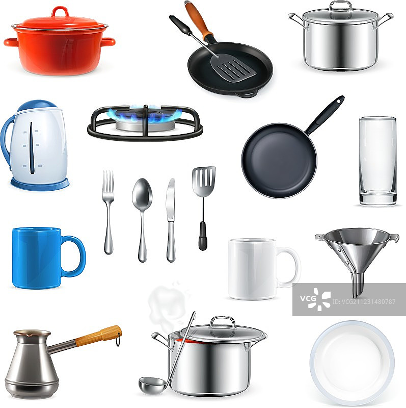 厨房用具套装图片素材