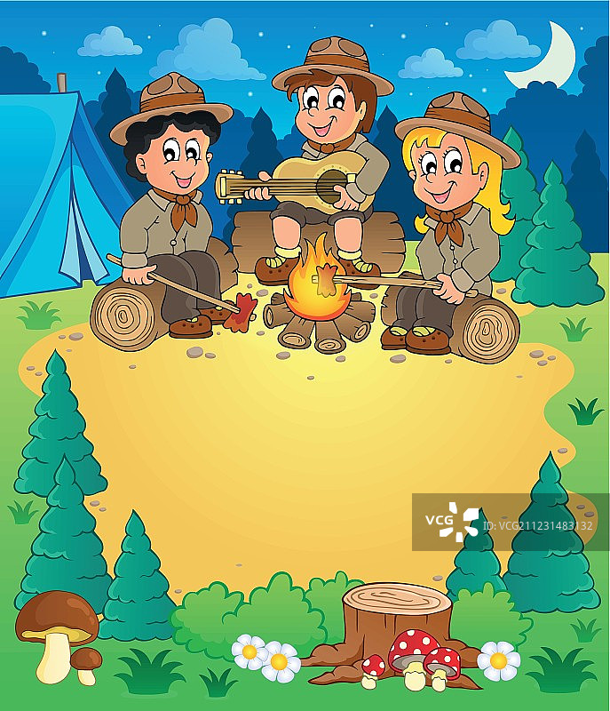 儿童侦察主题图片3图片素材