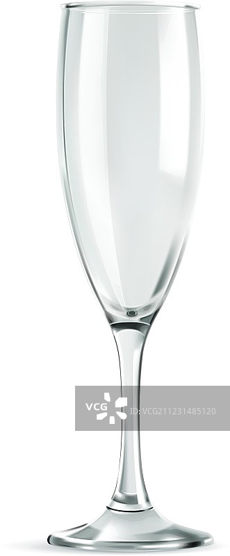 香槟酒杯经典造型空杯图片素材