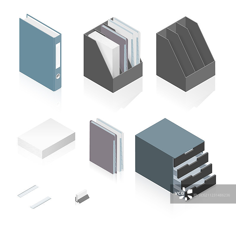 文件资料、文件夹、纸叠和储物箱图片素材