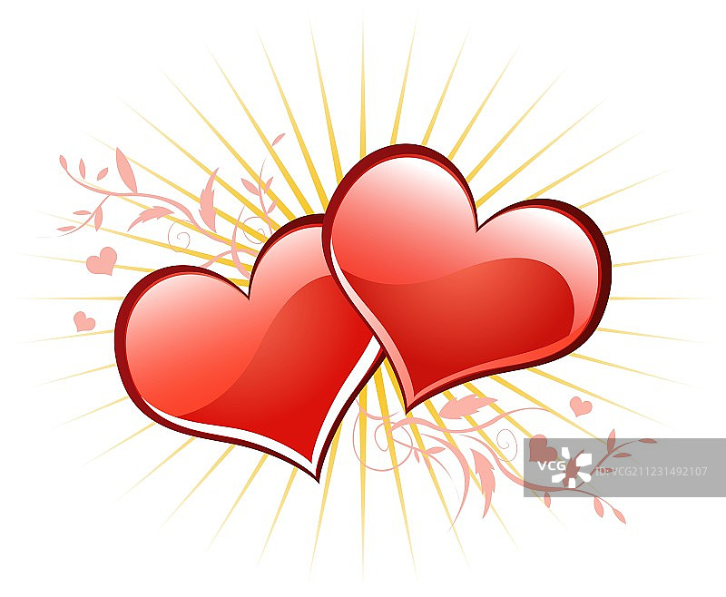 带心的情人节背景图片素材