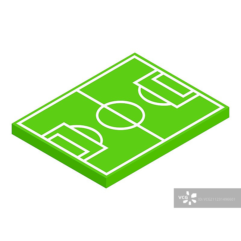 2.5D足球场布局示意图图片素材