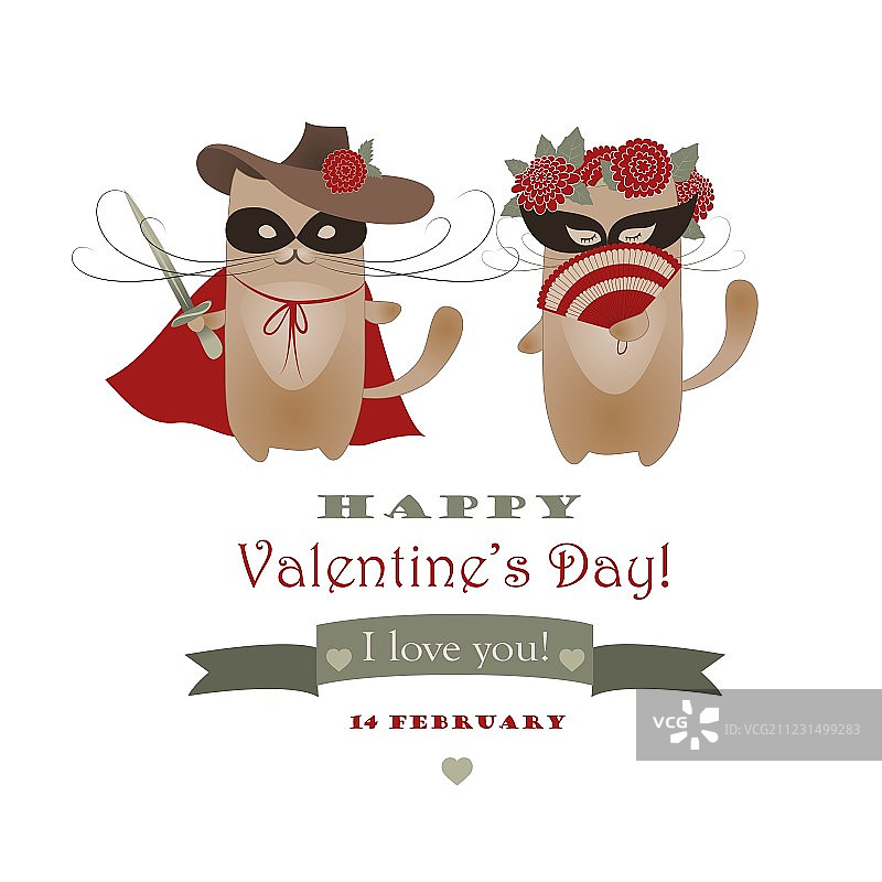 有趣的瓦伦丁猫，佐罗猫和他的图片素材