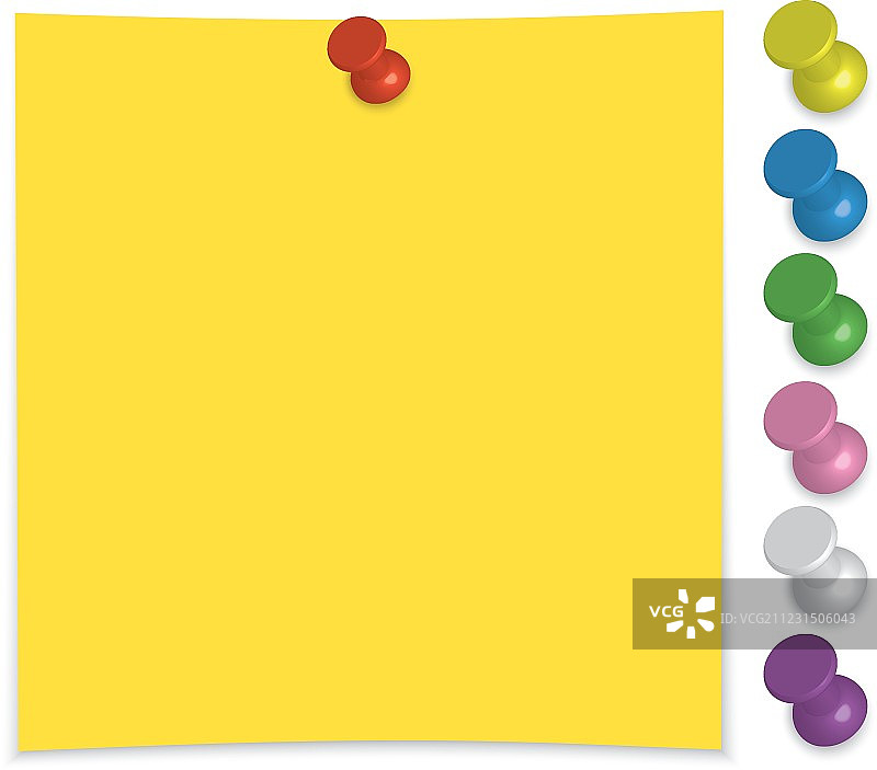 图钉纸条图片素材