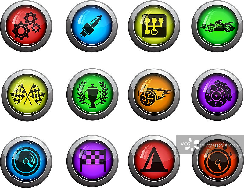 赛车图标合集图片素材