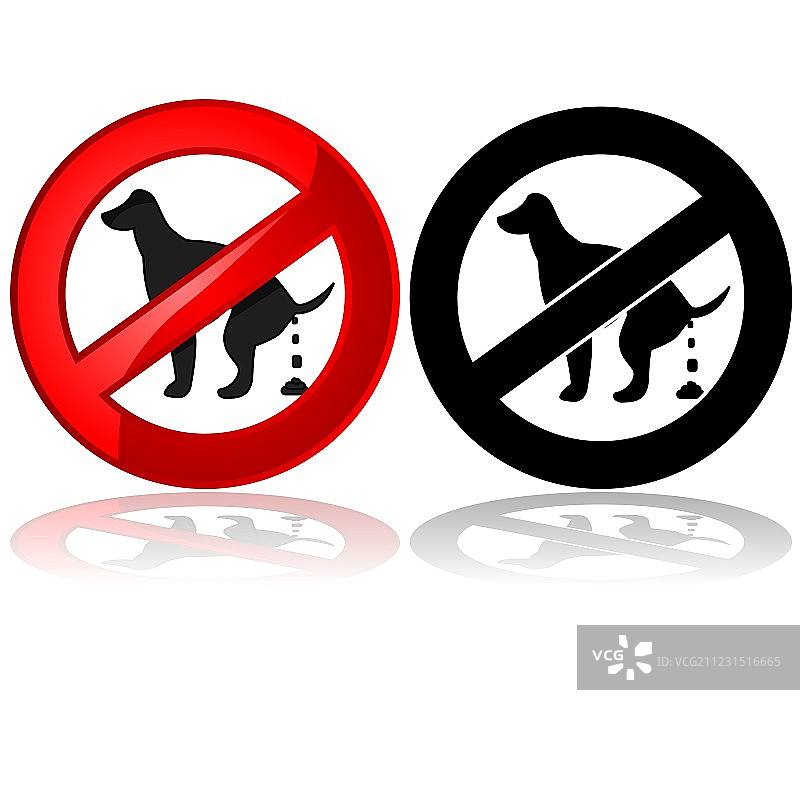 禁止犬只排便图片素材
