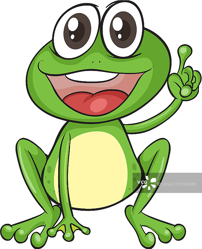 快乐卡通青蛙图片素材