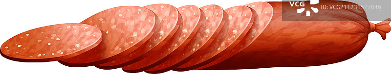 意大利蒜味腊肠图片素材