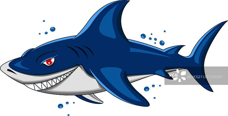 愤怒的鲨鱼图片素材