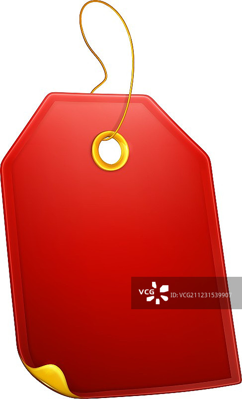 红色礼品标签图片素材