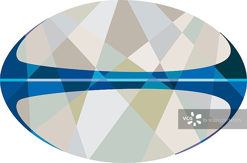 低多边形橄榄球图片素材