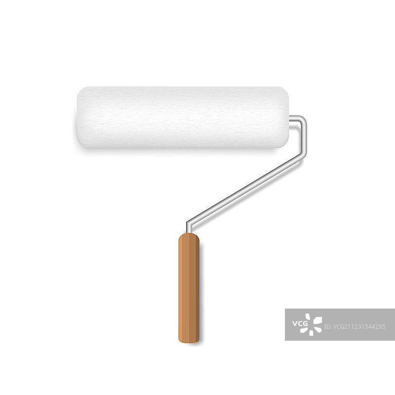 逼真的油漆滚筒图片素材