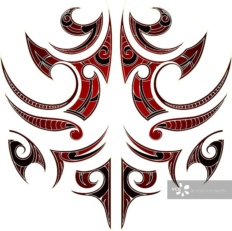 毛利部落纹身图片素材