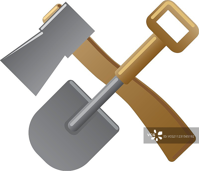 铲子和斧头图片素材