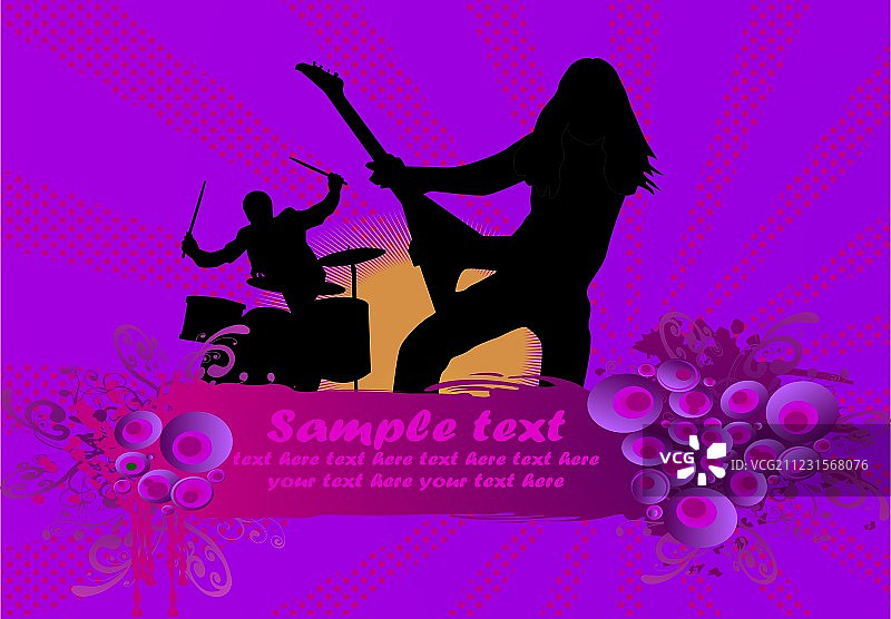 摇滚乐队海报图片素材