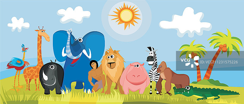 丛林动物图片素材