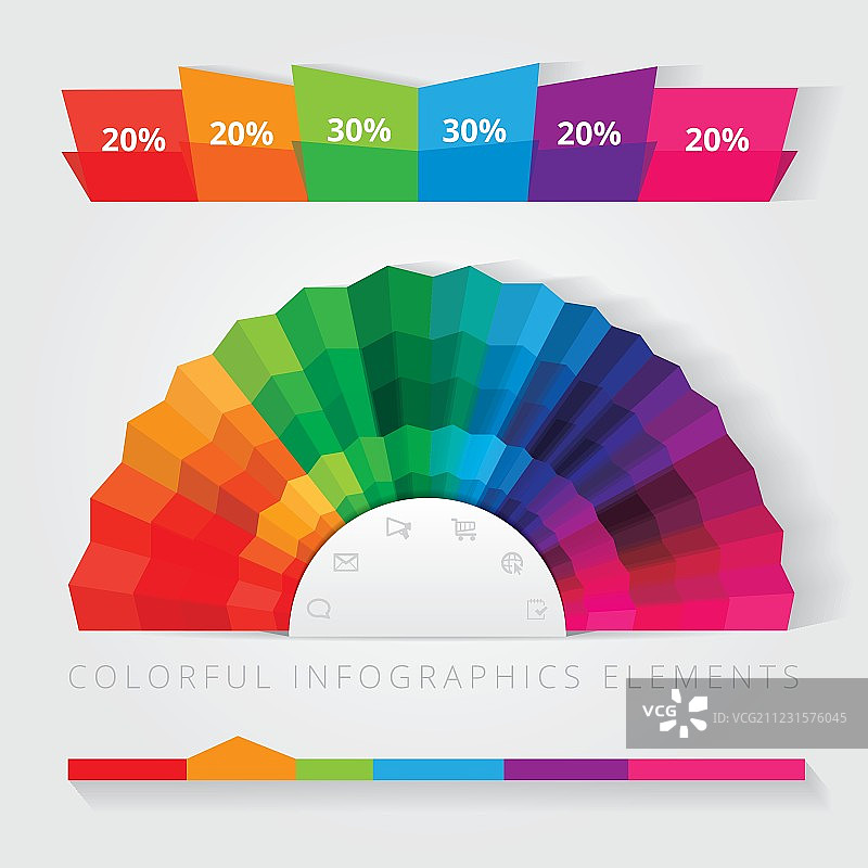 彩色多边形文档模板设计图片素材