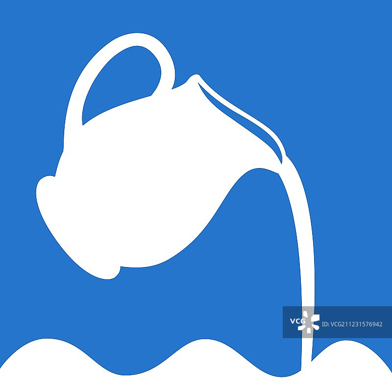 蓝白牛奶标志图片素材